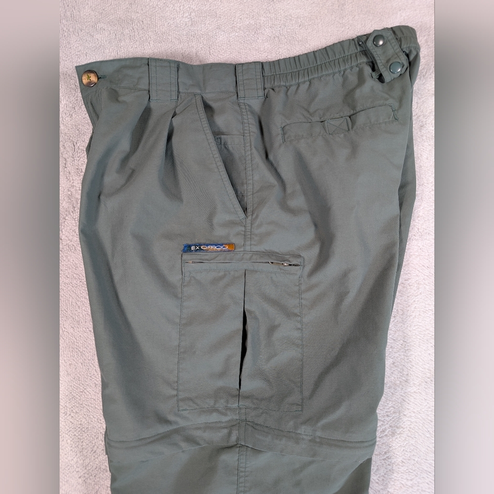 Exofficio Covertable Pants Short Medium Lightweight Nylon Outdoor Hiking Fishing - Picture 6 of 10
